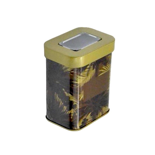 Tea tin with lock