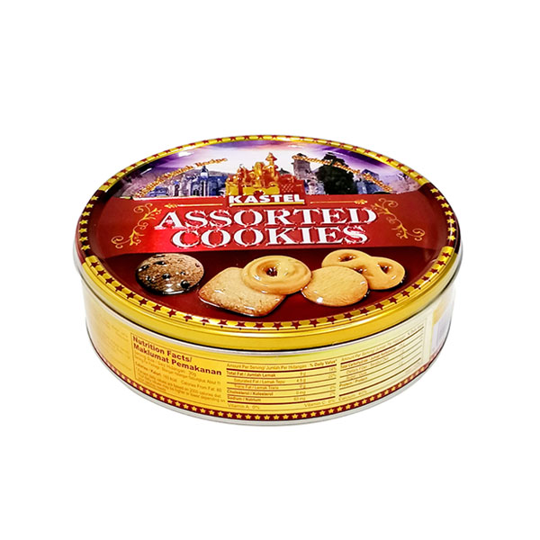 Metal cookie can