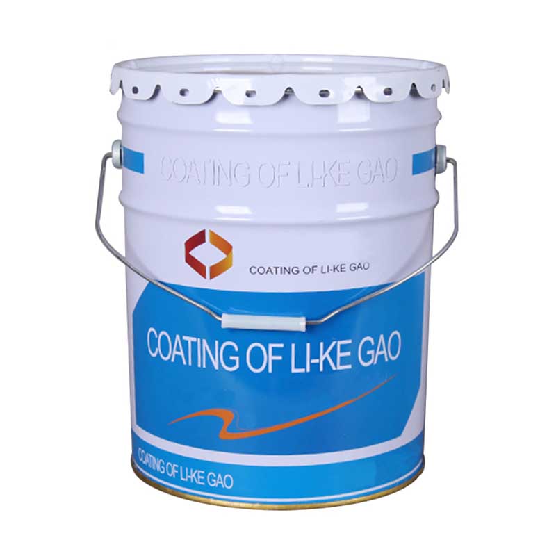 White metal paint bucket