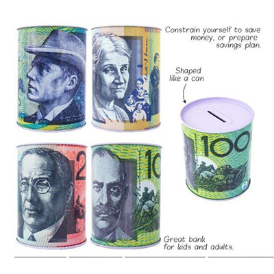 Tin can coin bank supplier