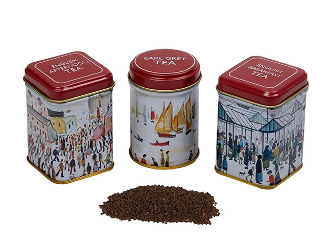 Press-Fit Lid Tea Tins