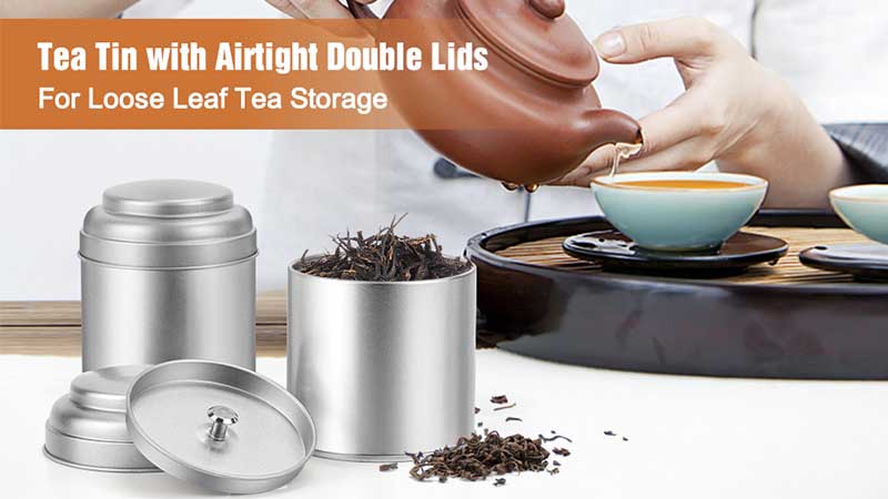 custom printed tea storage tins