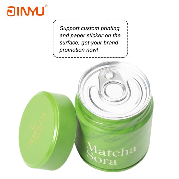 matcha tin with screw lid