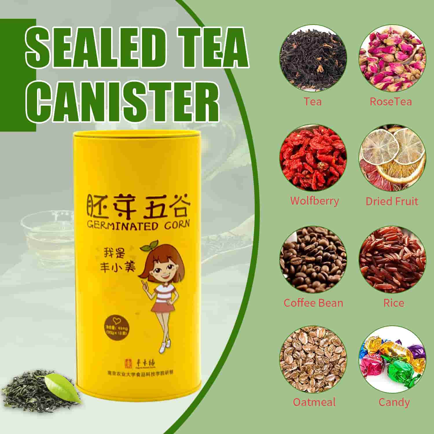 tea tin container