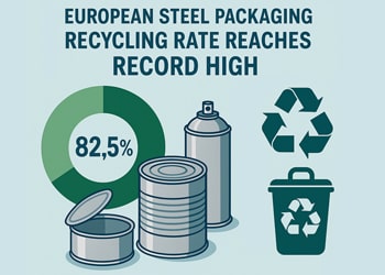 European Steel Packaging Hits Record Recycling Rate, Spotlight on Tinplate Sustainability