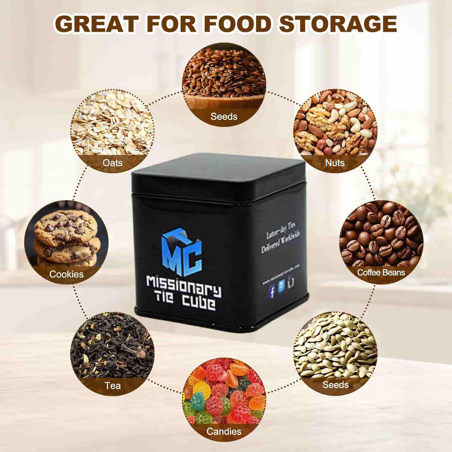 food grade coffee tin can