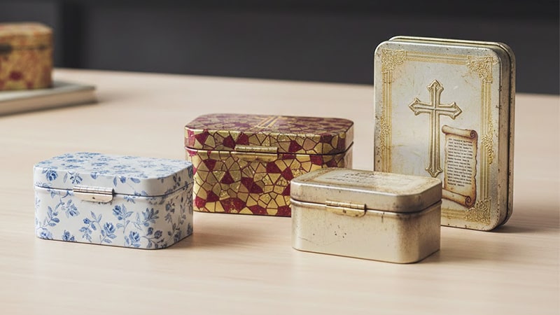 prayer box tin