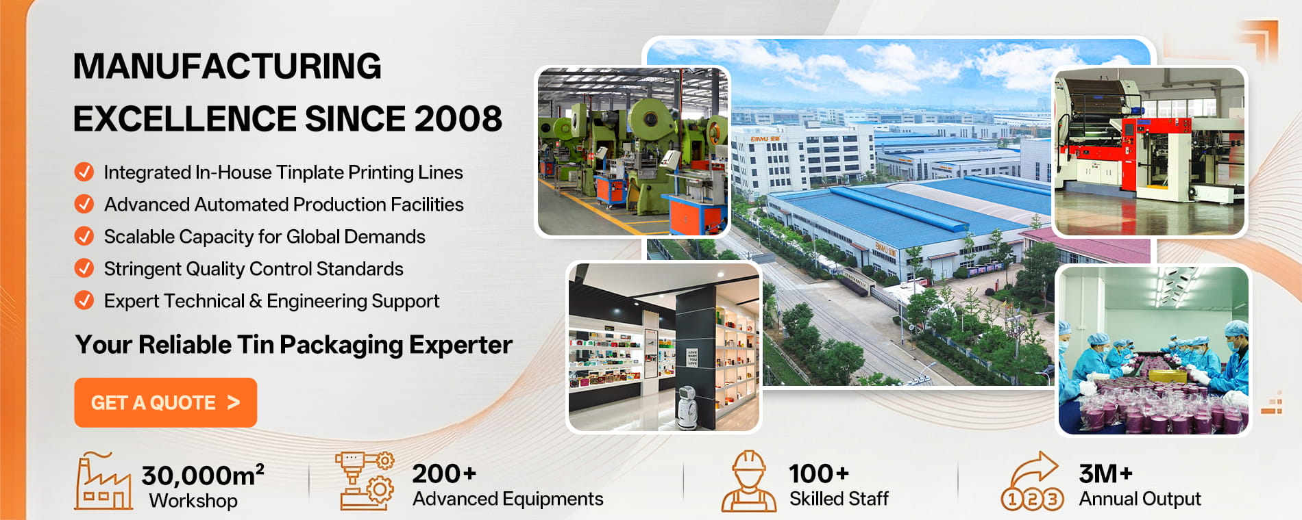 Fornecedores de caixas de lata por atacado