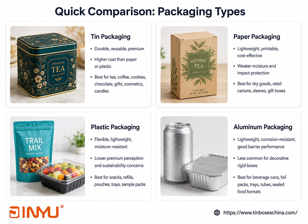Packaging Types Comparison Packaging Types Comparison