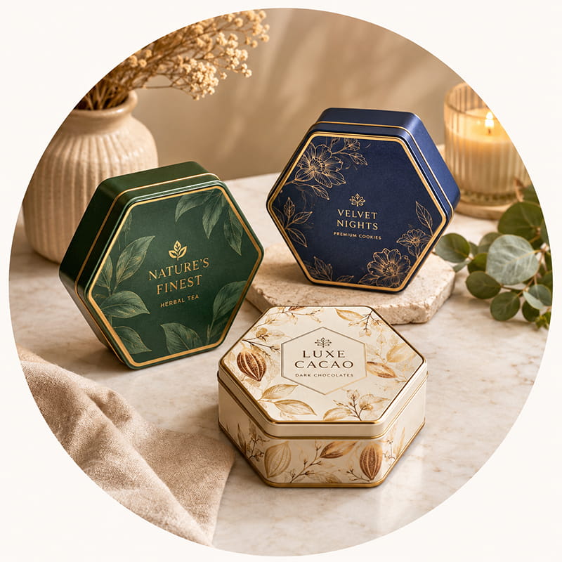 Hexagonal Tins