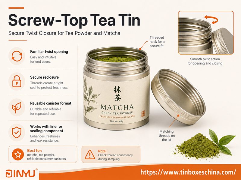 Screw-Top Tea Tin