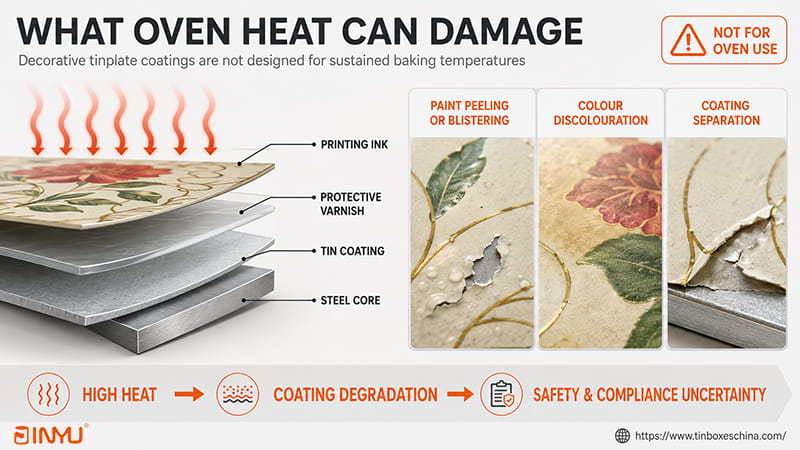 what oven heat can damage