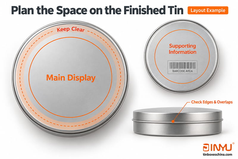 Plan the Space on the Finished Tin
