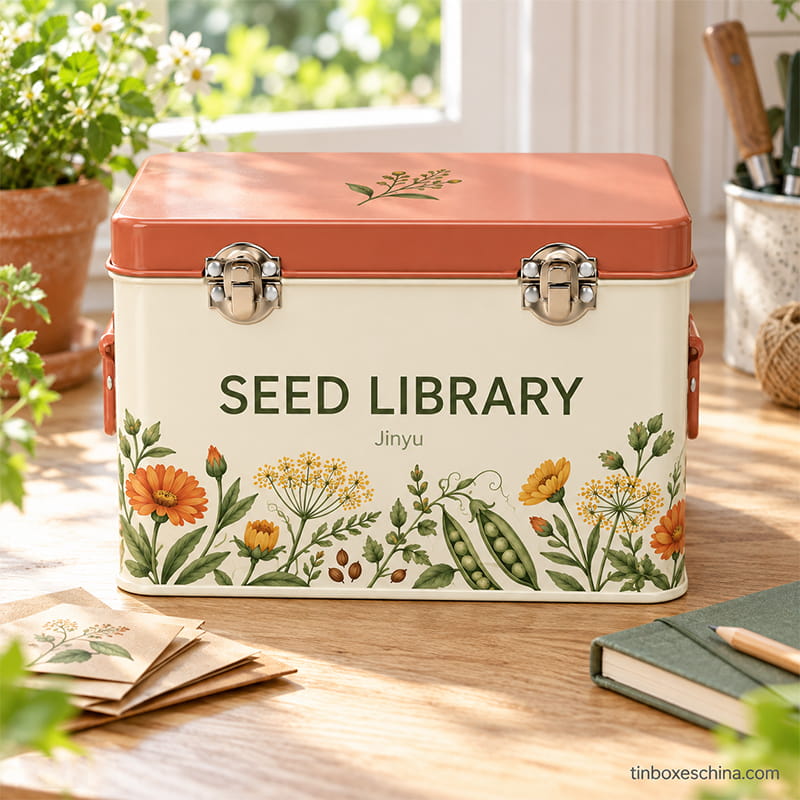 Custom Seed Packet Storage Tins